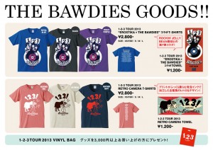 THE BAWDIES ツアーグッズを制作