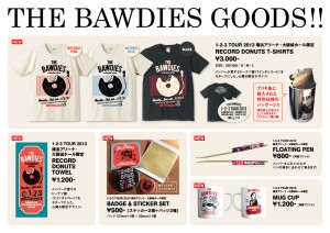 THE BAWDIES 横浜大阪限定グッズを制作